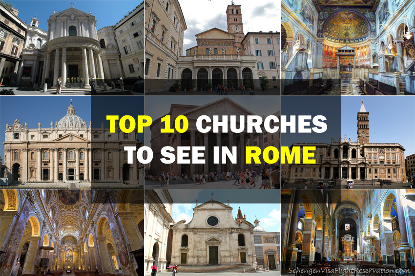 top 10 churches to see in Rome