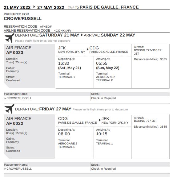 Flight Reservation for Visa or Flight Itinerary for Visa (for worldwide visa Applications)