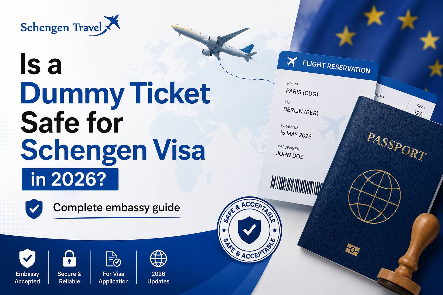 Is a dummy ticket safe for Schengen visa 2026