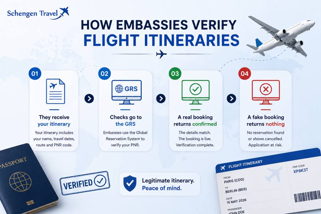 verify flight itineraries