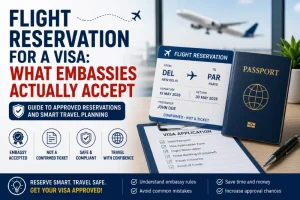 flight reservation for visa