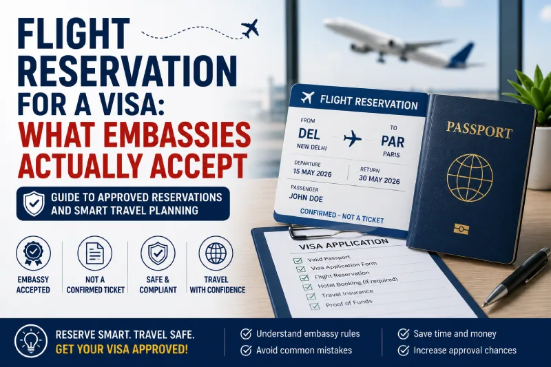flight reservation for visa