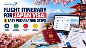 Flight Itinerary for Japan Visa