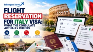 Flight Reservation for Italy Visa