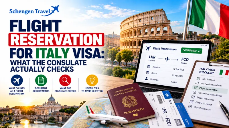 Flight Reservation for Italy Visa