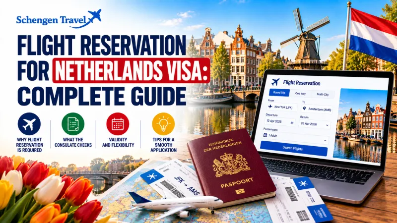 Flight Reservation for Netherlands Visa