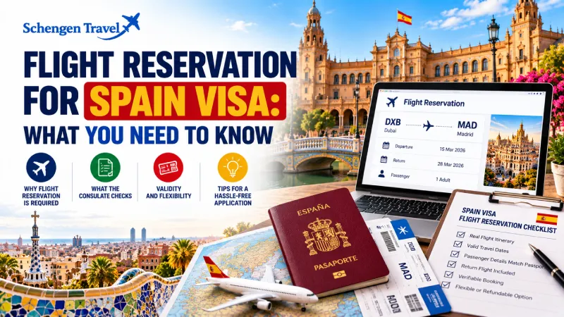 Flight Reservation for Spain Visa